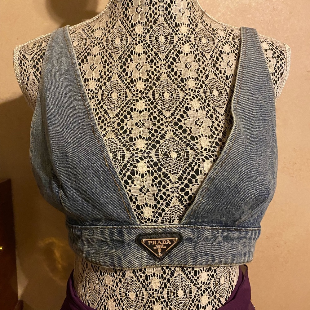 Denim Prada tank